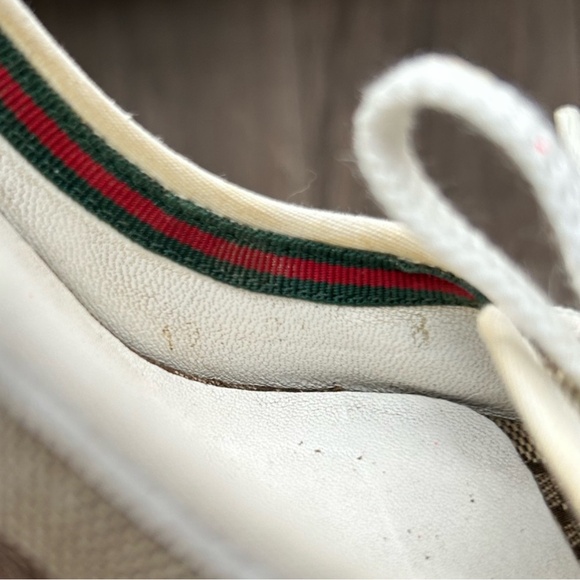 GUCCI Vintage Monogrammed Wedge Sandals | 7 - Picture 7 of 7